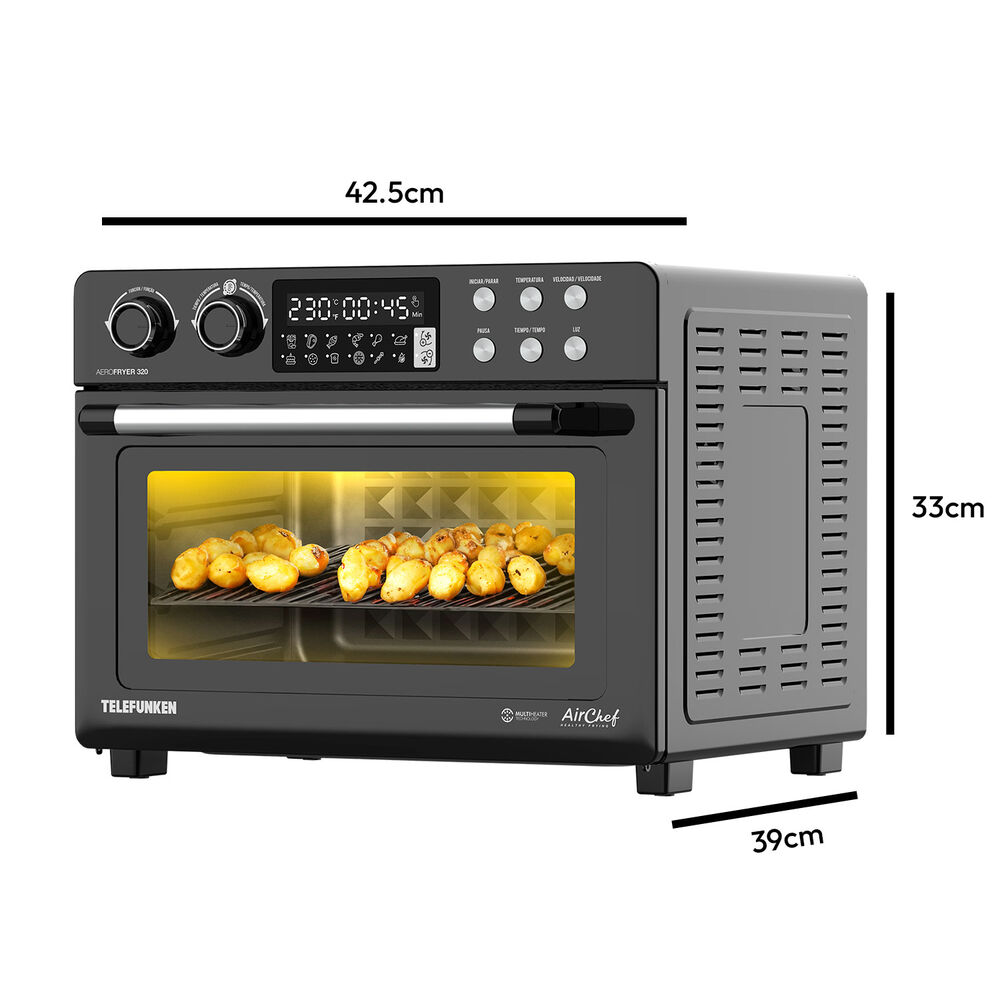 Horno Freidora De Aire 32lts Aerofryer 320 image number 4.0