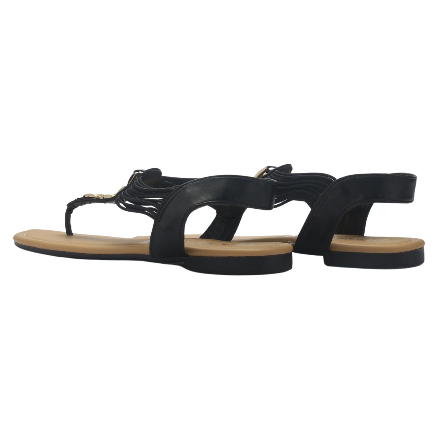 Sandalia Chalada Mujer Call-2 Negro Plano image number 5.0