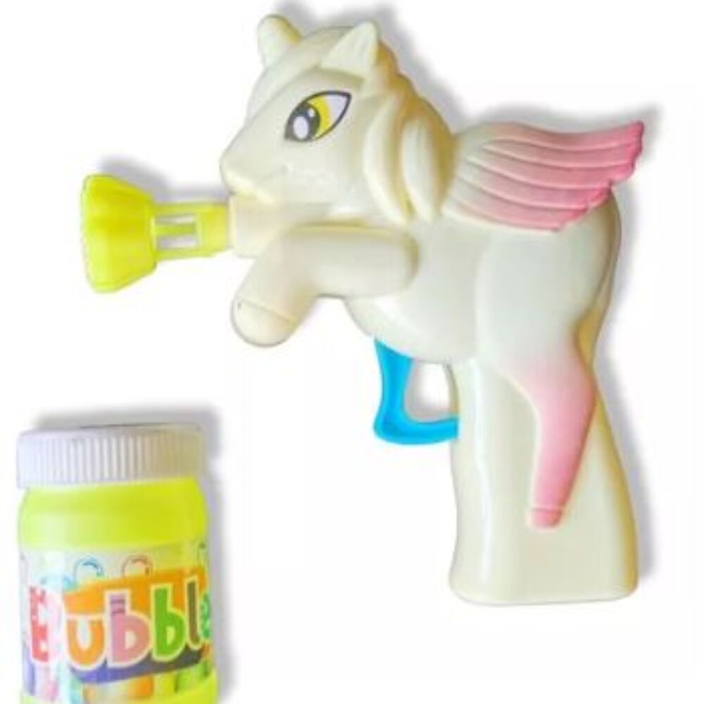 Pistola De Burbujas Unicornio Con Liquido image number 0.0