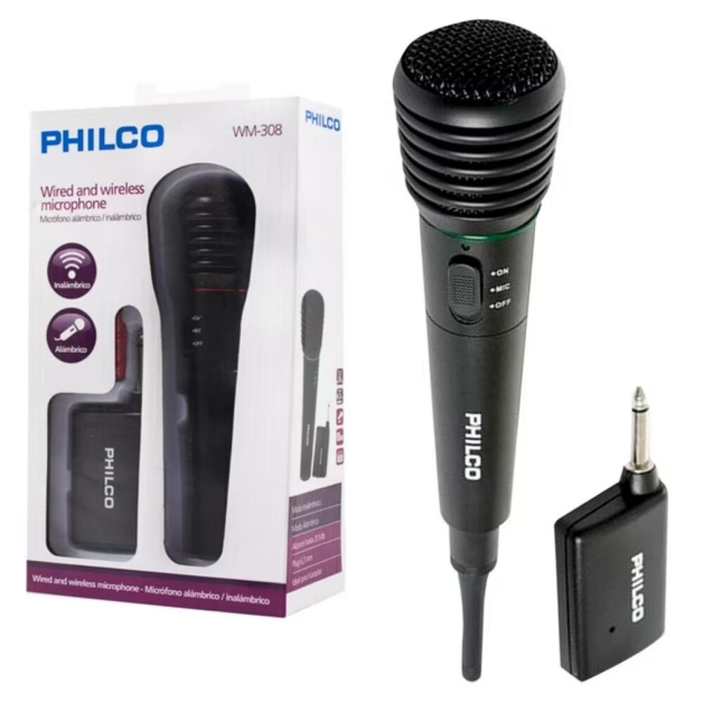 Microfono Inalambrico 2 En 1 Para Karaoke Cwm308 image number 3.0