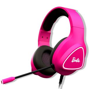 Audífonos Gamer De Barbie Rosados Krom Khali Multiplataforma