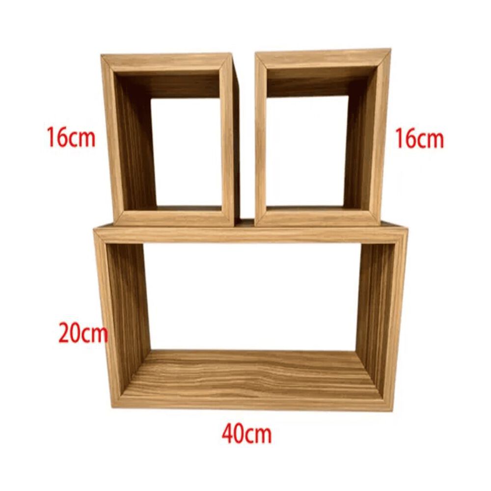 Set 3 Repisas Flotantes Decorativas De Madera image number 2.0