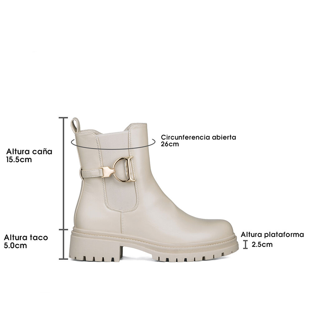 Botin Casual Mujer Eco Cuero Con Felpa Comodo Weide Zs60 image number 6.0