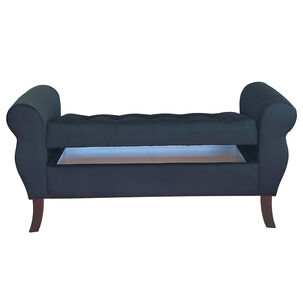 Banqueta Baul Diva Color Negro