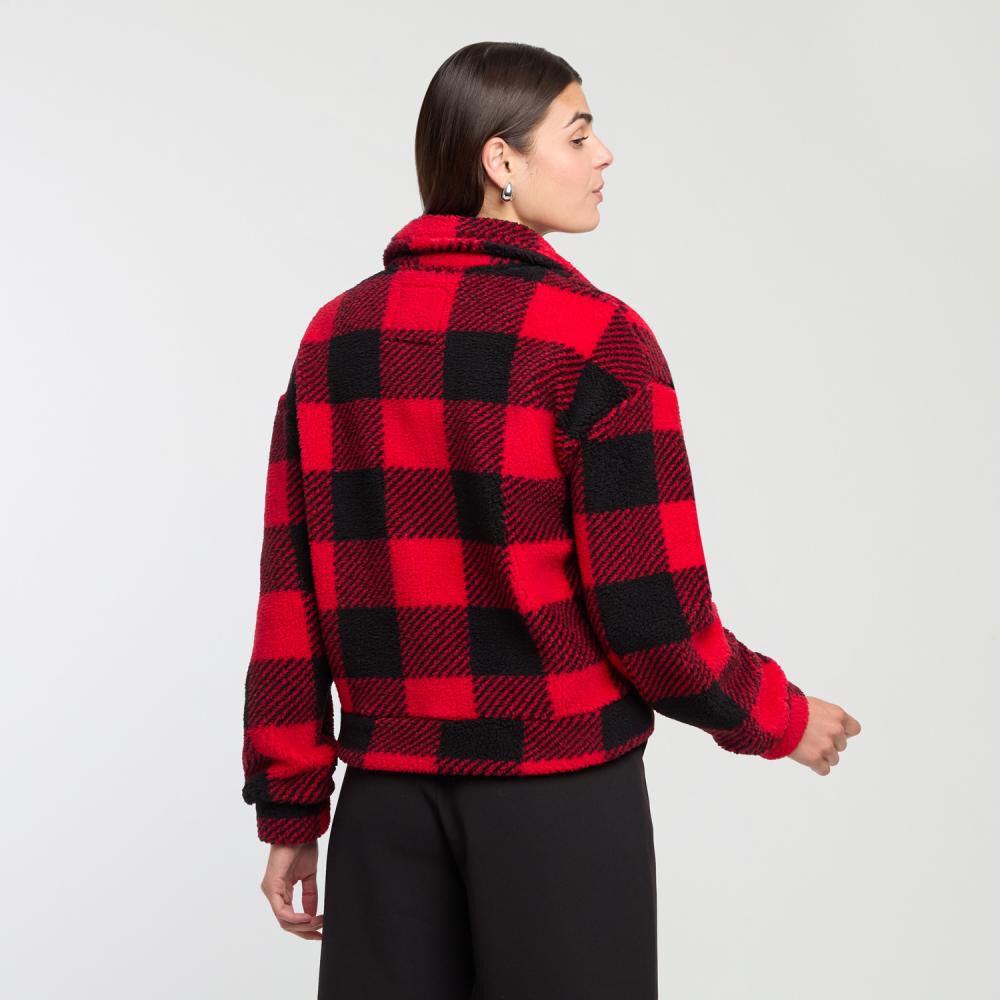 Poler&oacute;n Chiporro Estampado Regular Cuello Alto Mujer Rolly Go image number 3.0