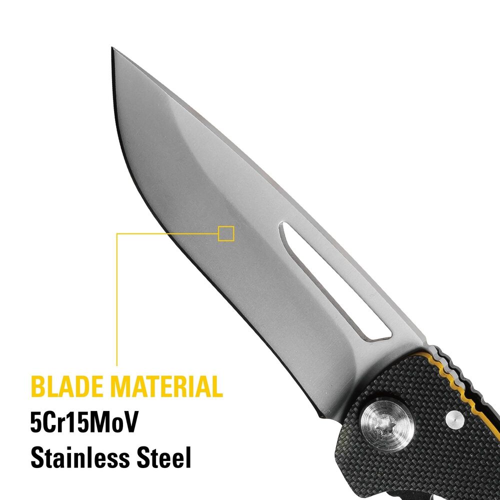 Cuchillo Navaja Plegable Cat 980009 Punta Curva image number 3.0