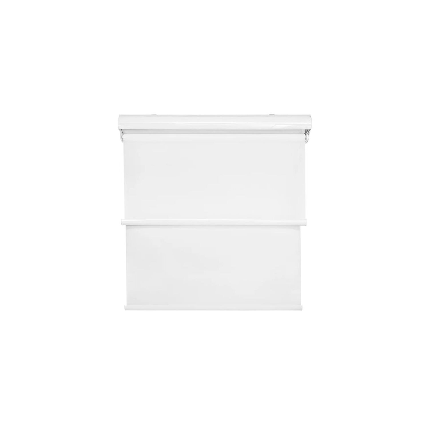 Cortina Roller Blackout Doble Tela 150x200 Con Cenefa Blanco image number 0.0