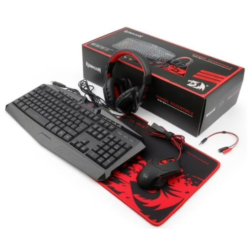Kit Gamer 4en1 Audifono Teclado Mouse Mousepad S101 Redragon image number 6.0
