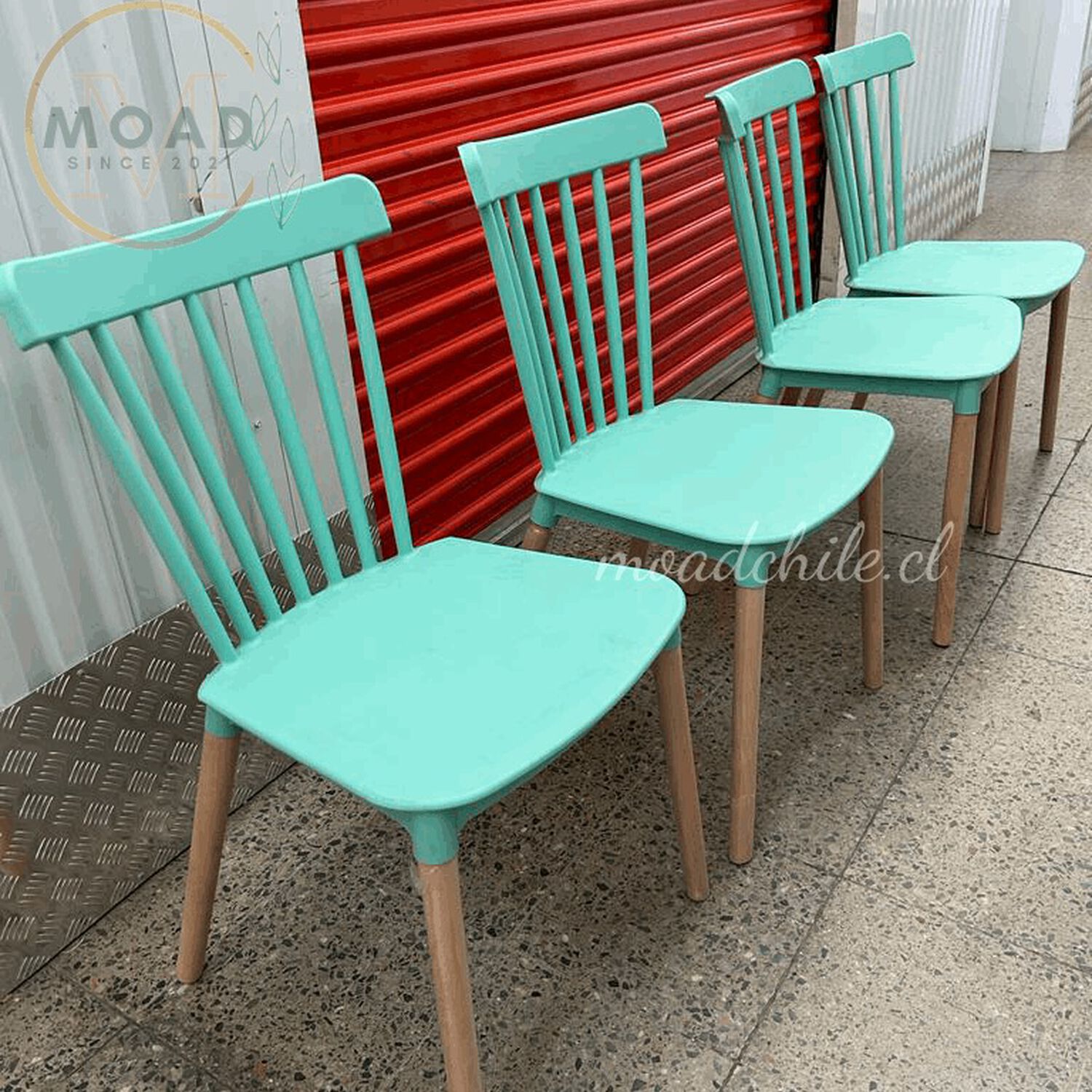Silla Windsor De Polipropileno Con Base De Madera image number 3.0