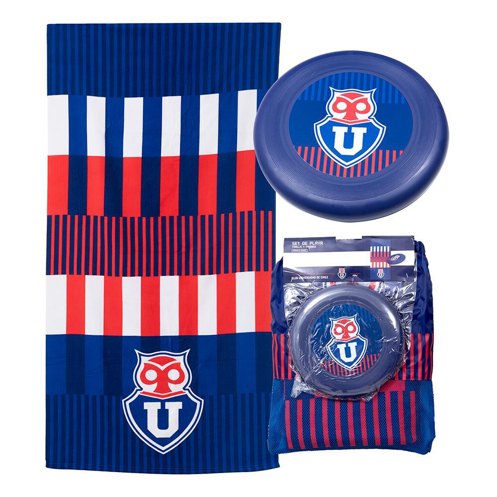 Toalla De Playa Infantil Con Jockey U De Chile Stroke / 140x70 Cm image number 0.0