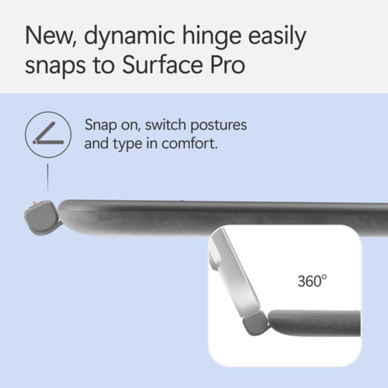 Surface Pro Cobertor Teclado Ingl&eacute;s Para Surface Pro 12" - Slate image number 4.0