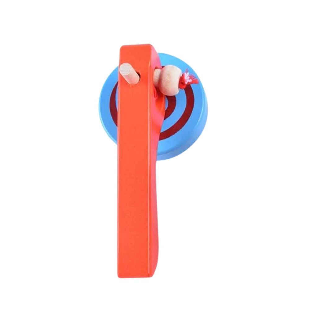 Trompo De Madera Con Lanzador De 15 Cm Para Niños De 3+ image number 3.0