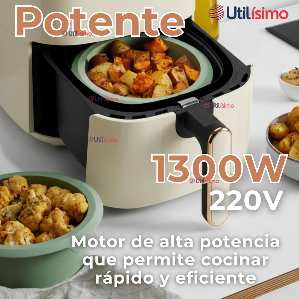 Freidora De Aire Manual Capacidad 3 Litros 1300w De Potencia image number 5.0