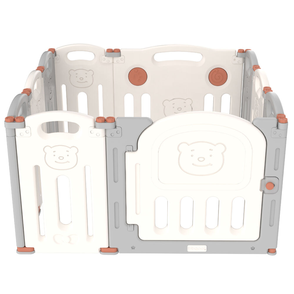Corral Did&aacute;ctico De Juegos Plegable Teddy Grey image number 2.0