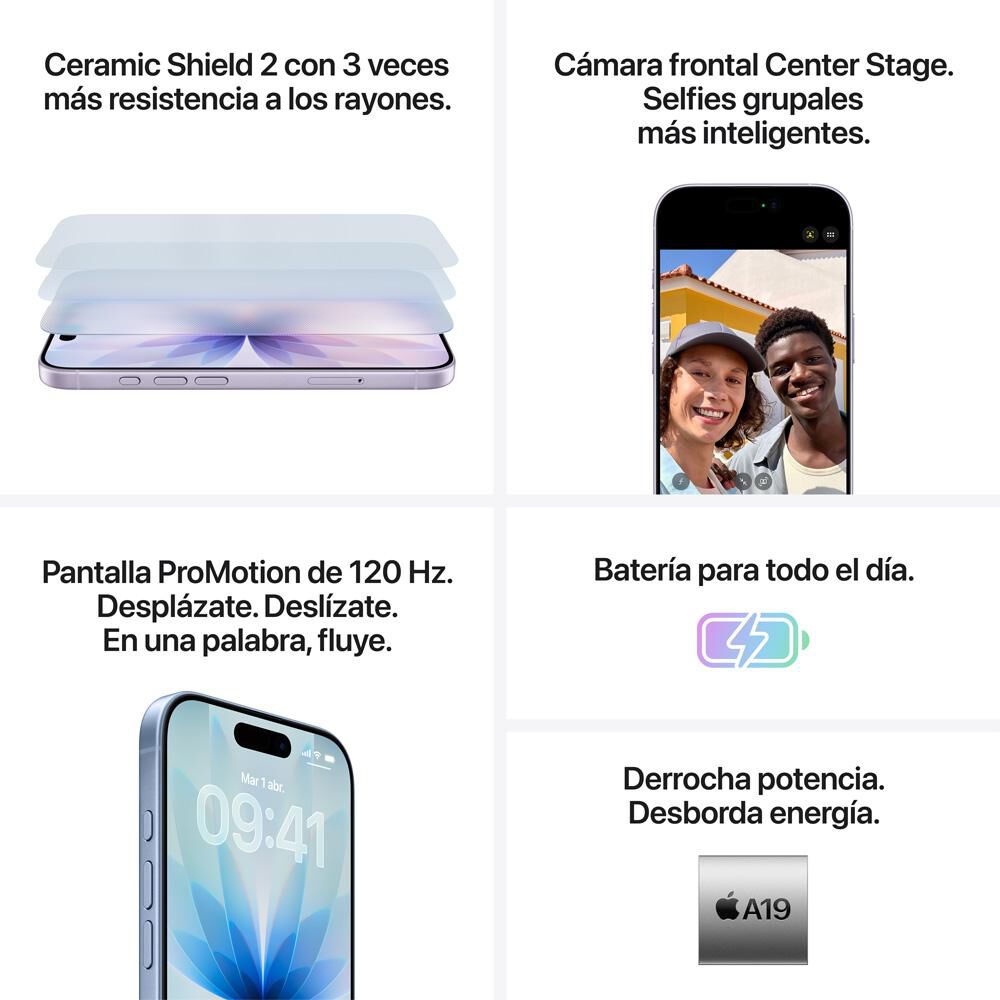 iPhone 17 Apple / 5G / 256 GB / Azul / Liberado image number 5.0