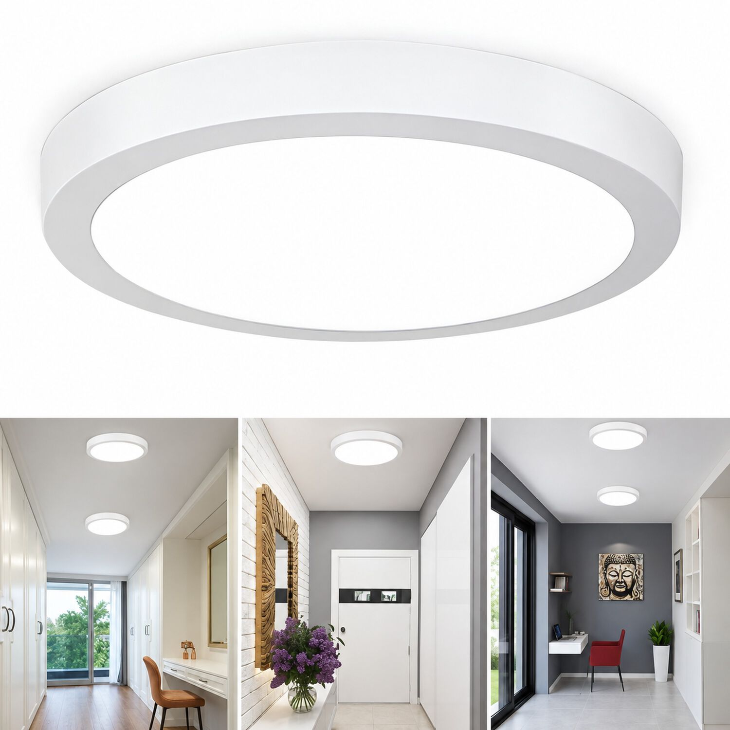 Plafon Led Sobrepuesto Logic 24w Luz Fria Blacklight 1920lm image number 4.0