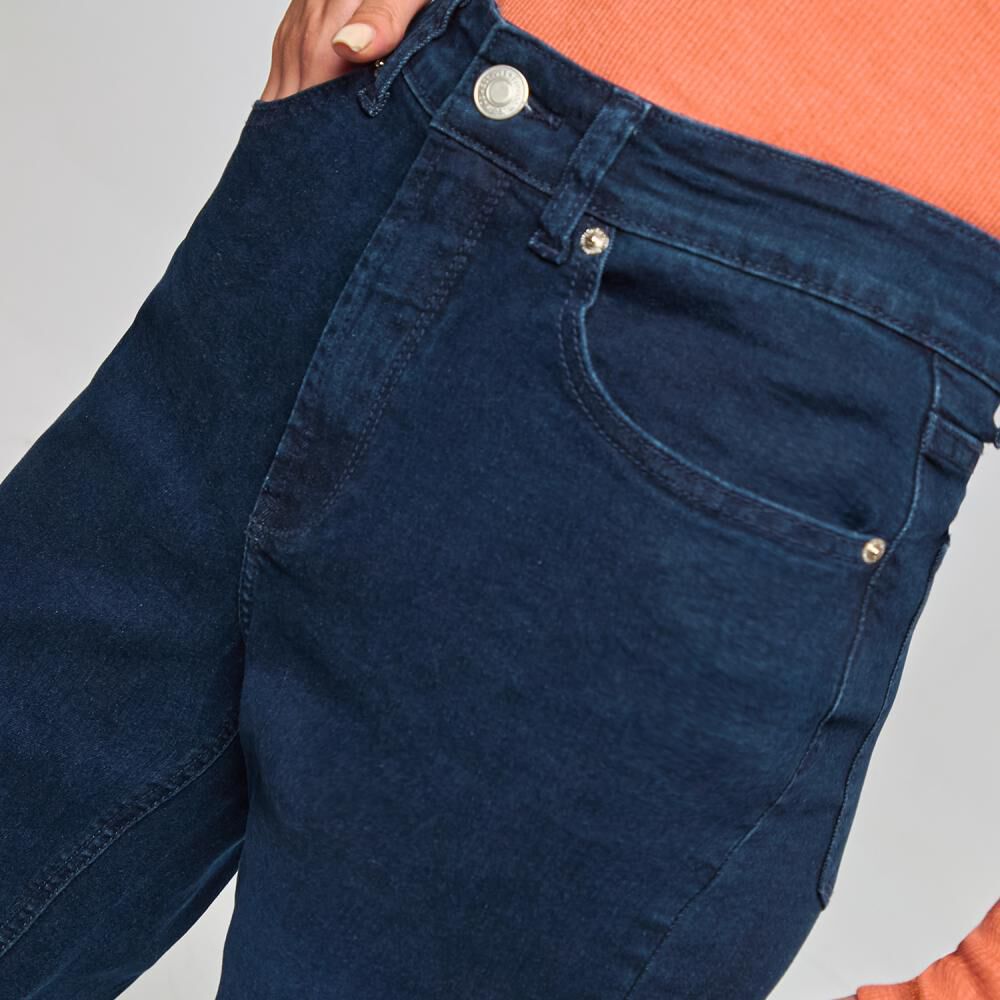 Jeans Tiro Medio Flare Mujer Freedom image number 4.0