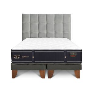 Cama Europea Cic Grand Premium / 2 Plazas / Base Dividida + Respaldo