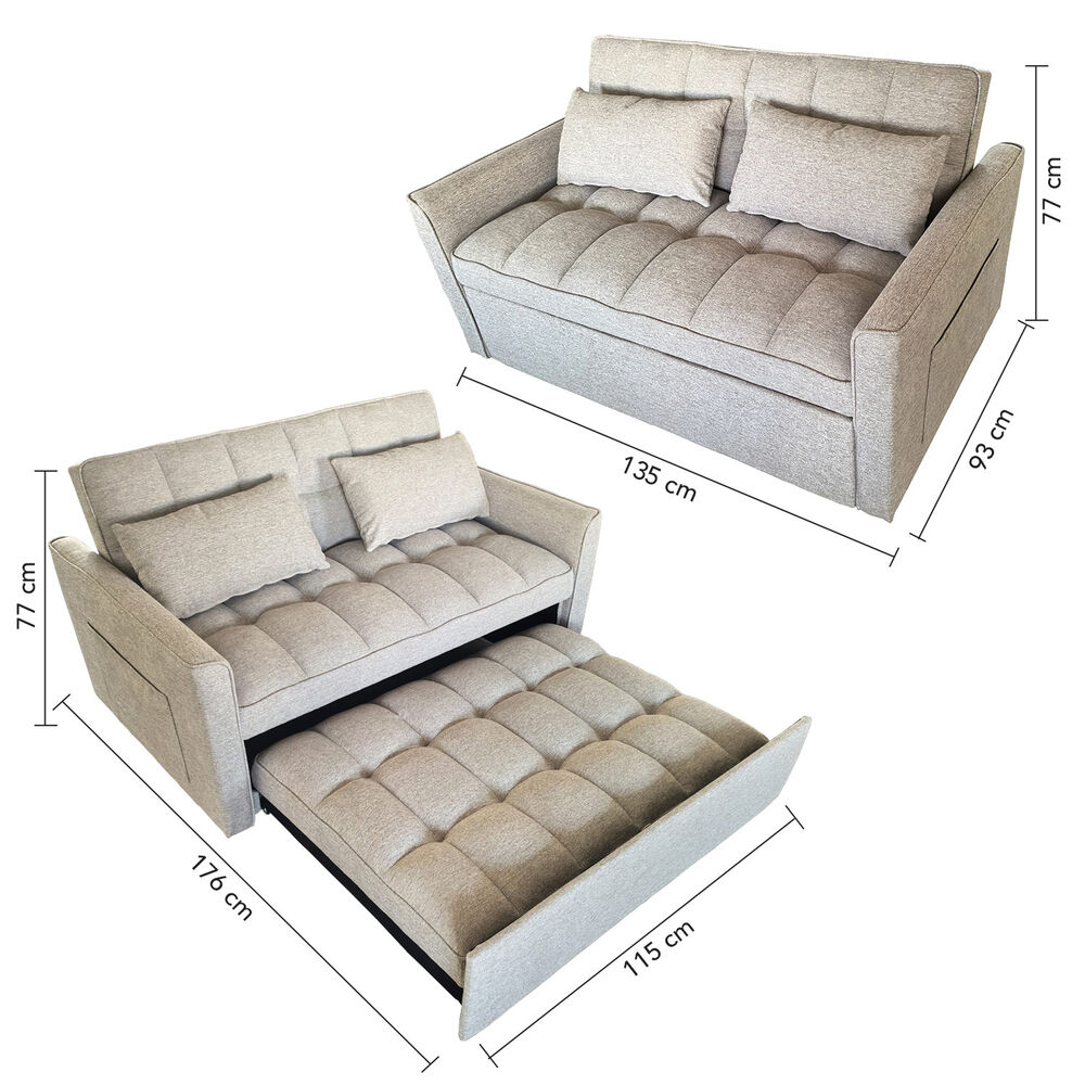 Sofa Cama Beige image number 2.0