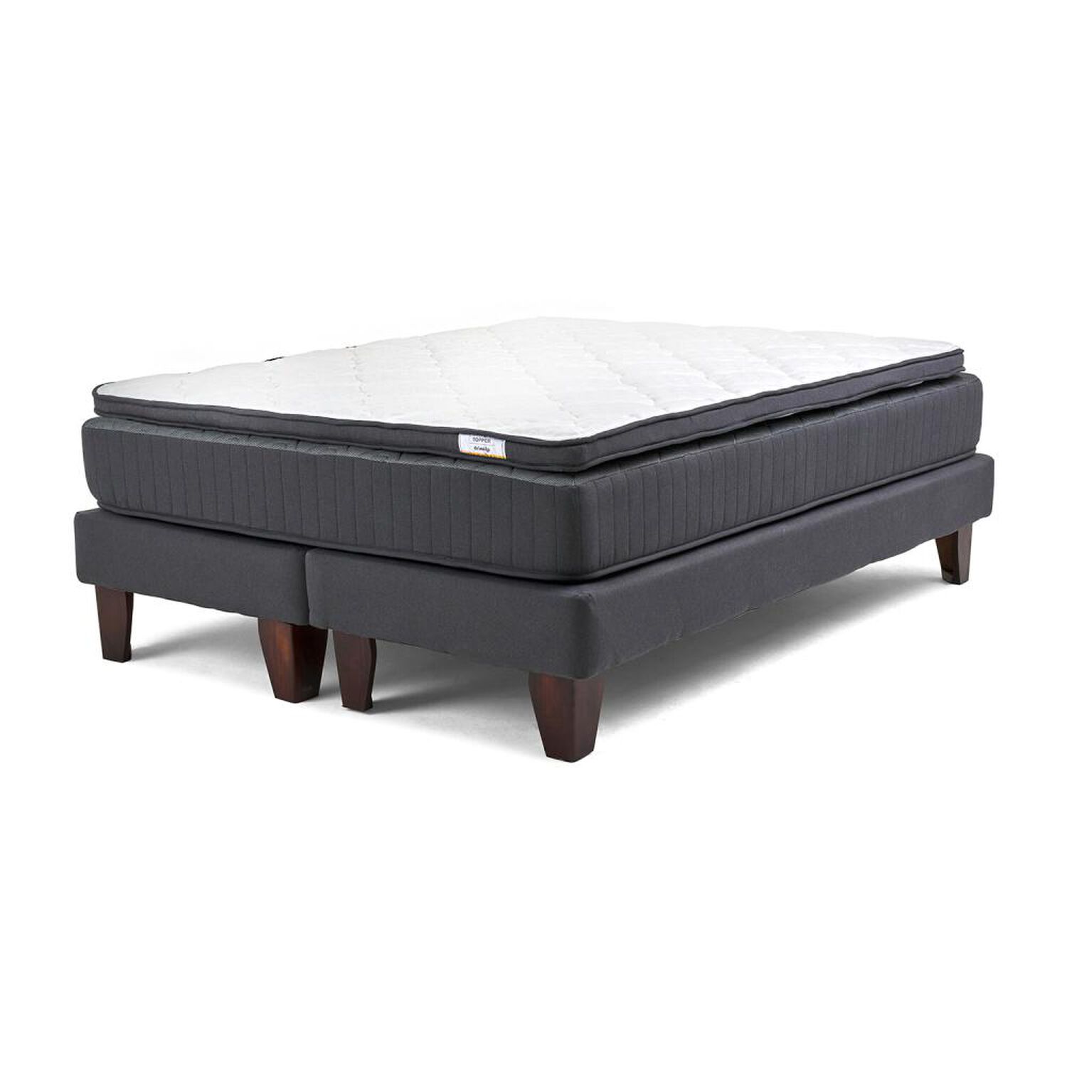Cama Europea Drimkip Hybrida / King / Base Dividida + Topper image number 1.0