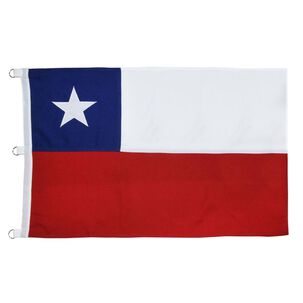 Bandera Chilena 90x135cm Con Estrella Bordada - Ps