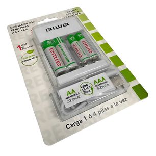 Cargador Aiwa 220v Para 4 Pilas Bc-0905a.