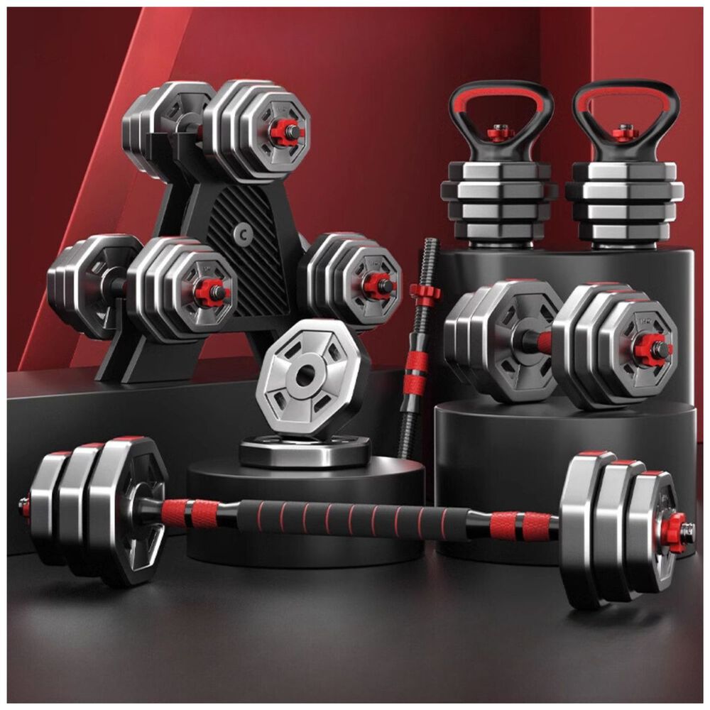 Set Mancuernas Barra Rusa Kettlebell Ajustables 40 Kg image number 6.0