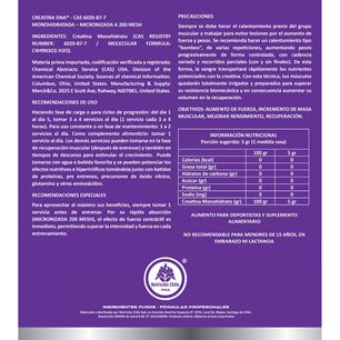 Creatina D N A&reg; - Absolutamente Pura - Pote - 300 Gr 1un