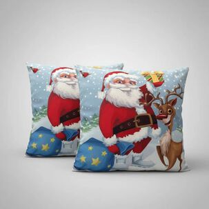 Set De 2 Cojines 45x45cm Navidad - Reno