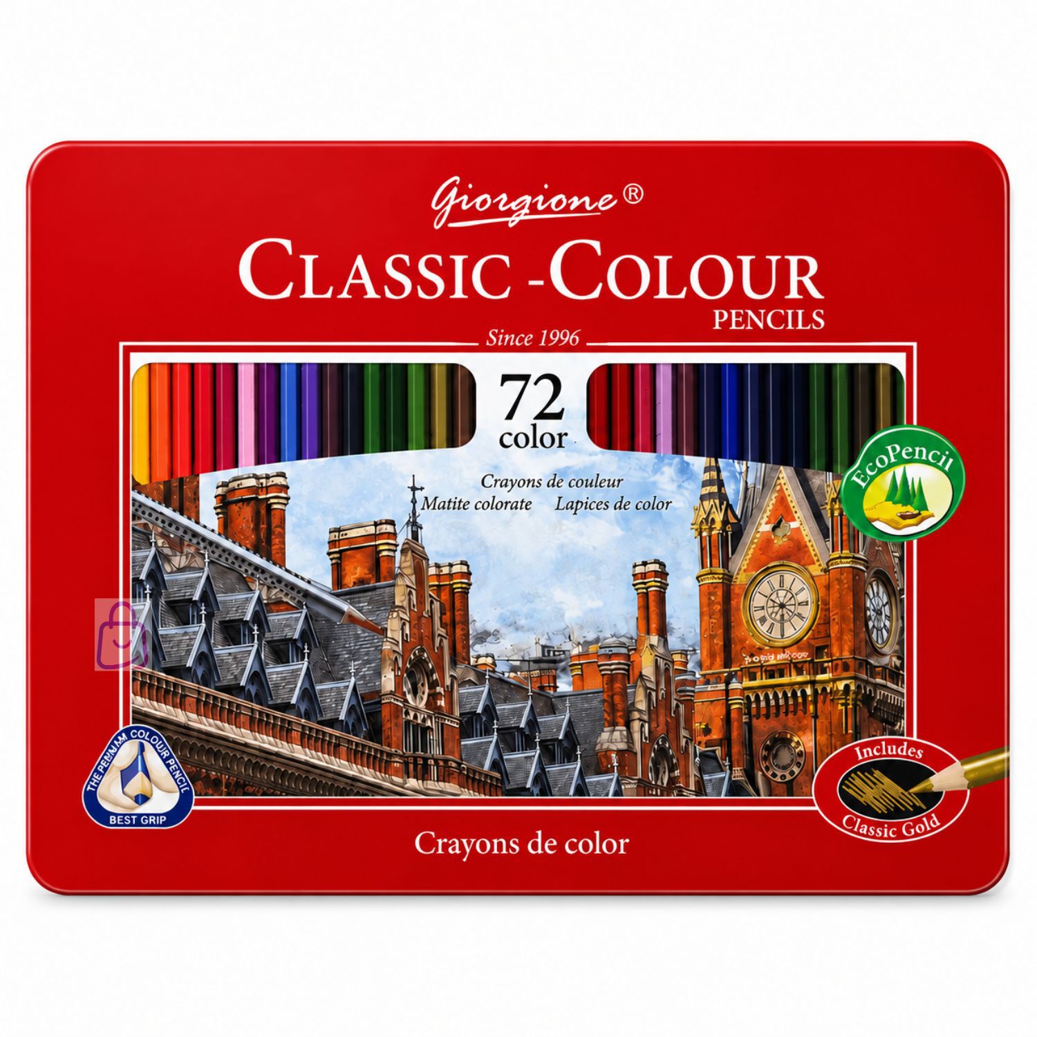 L&aacute;pices De Colores 72 Caja Met&aacute;lica Profesional - Ps image number 3.0