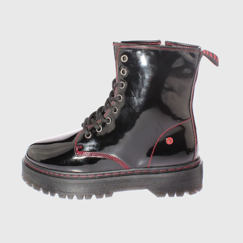 Botin Negro/rojo V&iacute;a Franca Art. 5bm001bkred image number 1.0