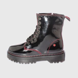 Botin Negro/rojo V&iacute;a Franca Art. 5bm001bkred