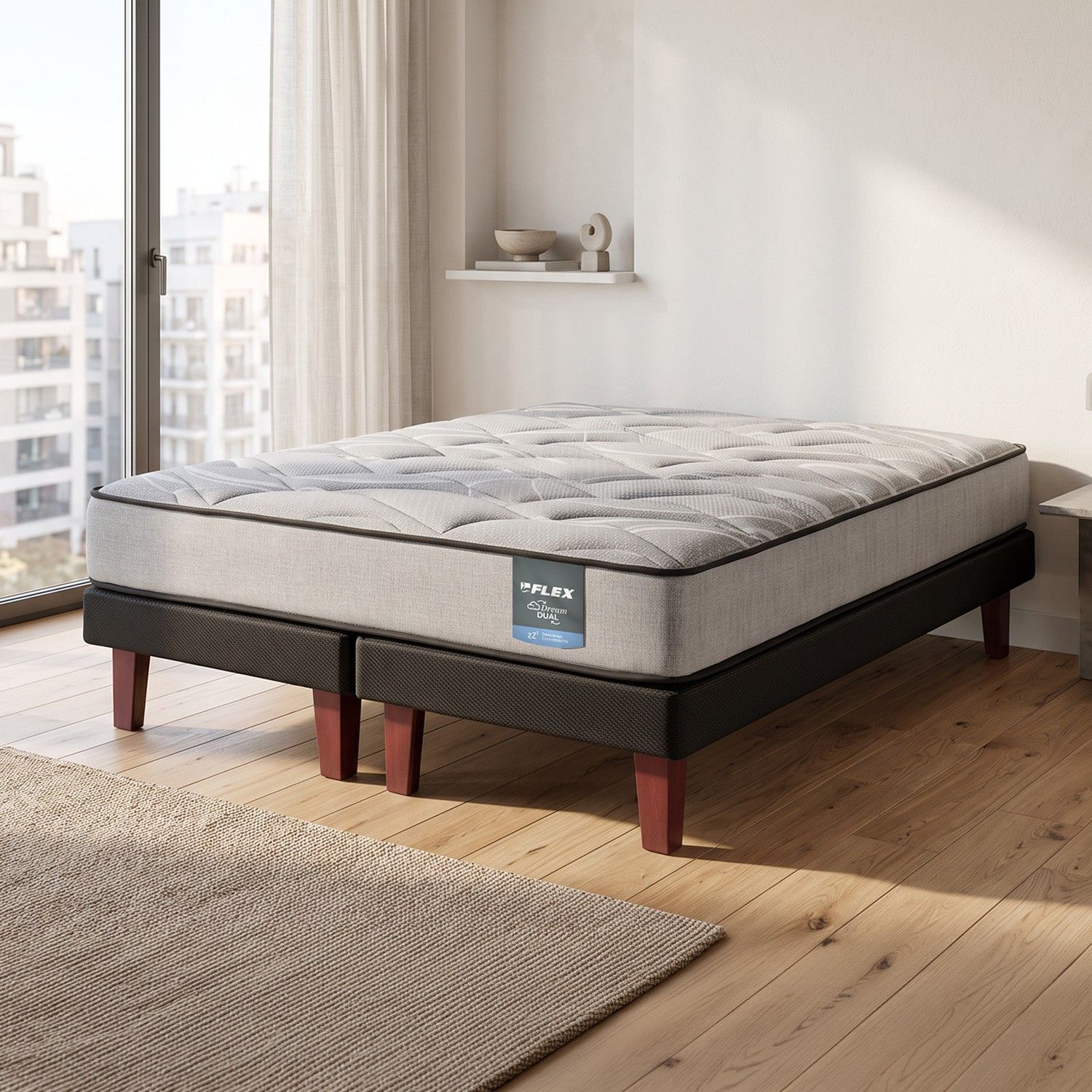 Cama Europea Flex Dream Dual / 2 Plazas image number 1.0