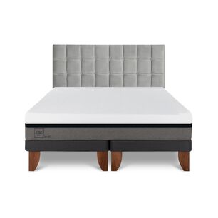 Cama Europea Cic Balance / King / Base Dividida + Respaldo