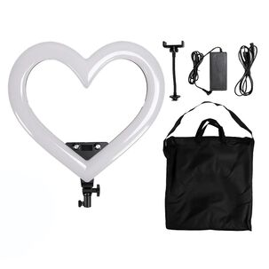 Aro De Luz Forma De Coraz&oacute;n 10 Pulgadas 26 Cm Rgb