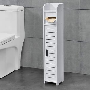 Estante Organizador De Ba&ntilde;o Color Blanco 80x15x15cm