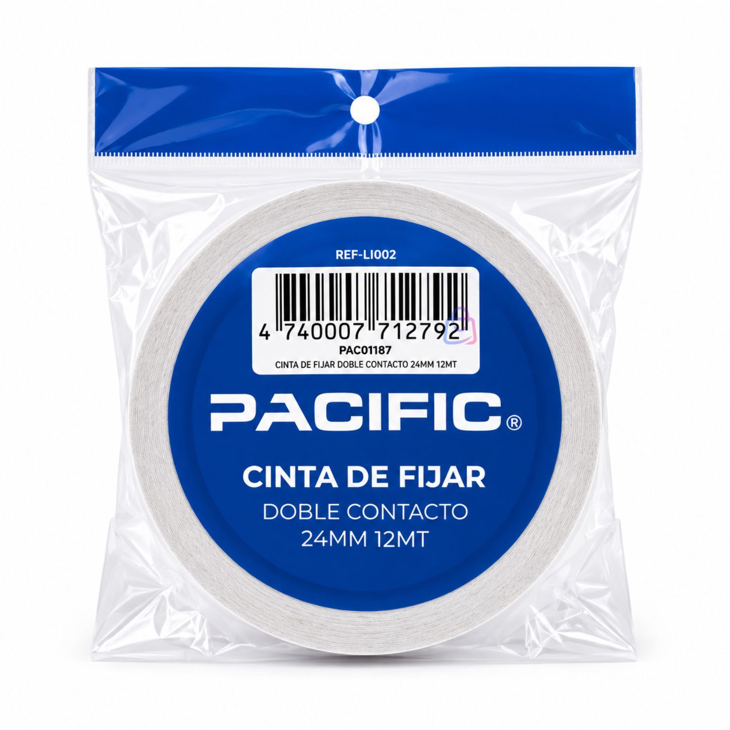 Cinta Doble Contacto 24mm X 12m Adhesiva Doble Faz - Ps image number 3.0