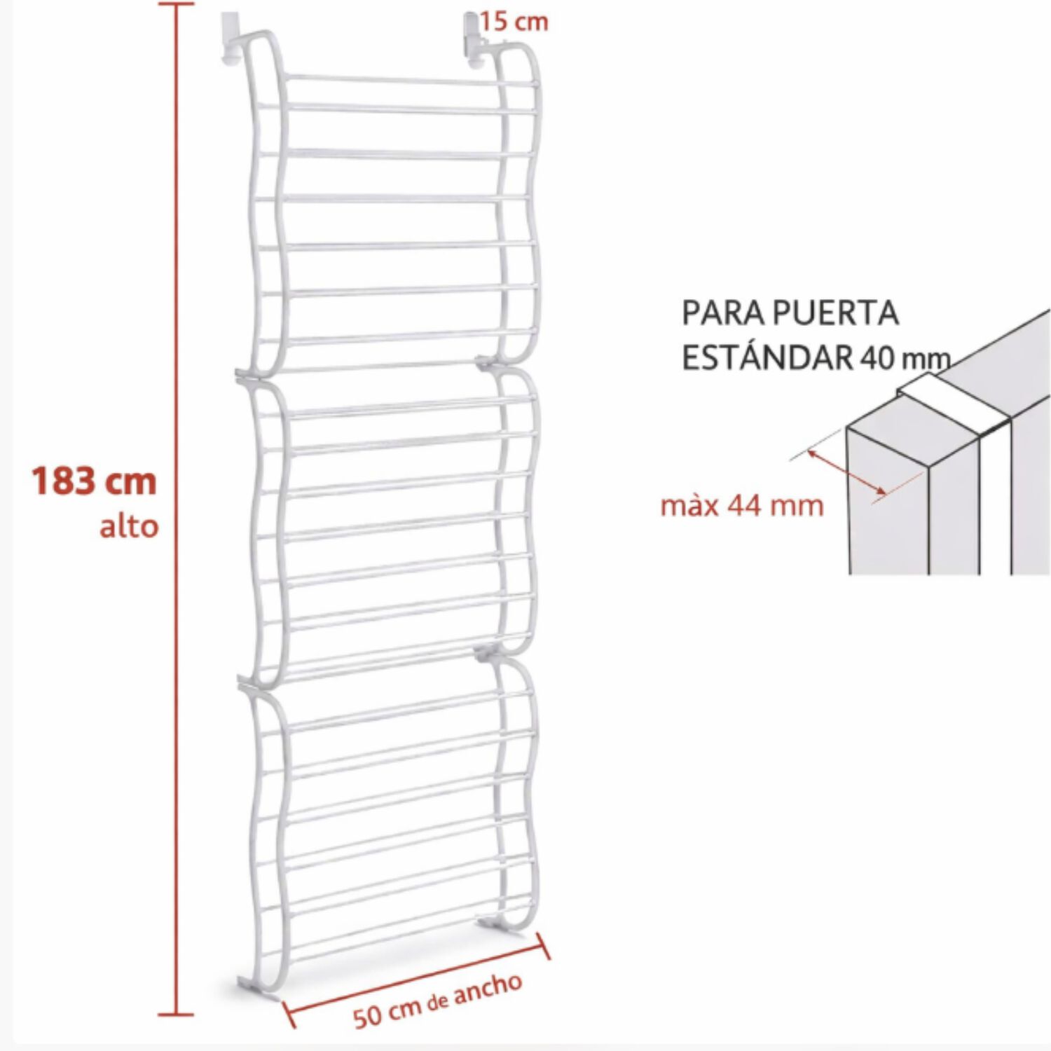 Zapatero Organizador De Puerta 36 Pares image number 2.0
