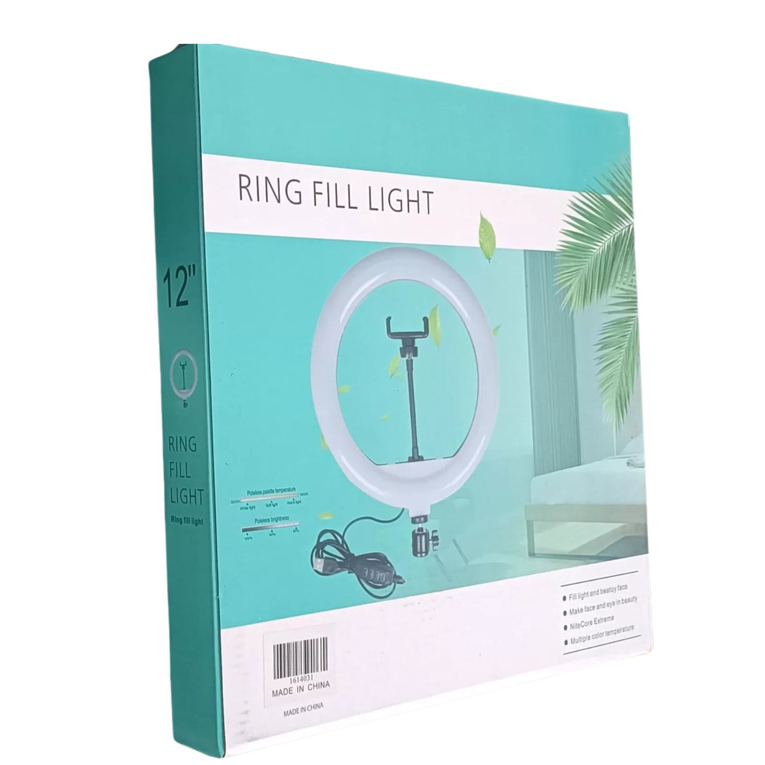 Aro De Luz Led 30 Cm Anillo De Luz Con Tripode Ajustable image number 0.0