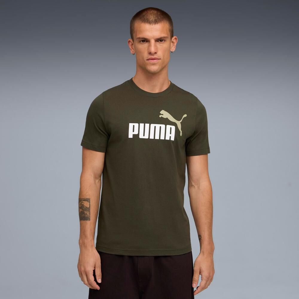Polera Deportiva Hombre Puma Ess 2 Color No. 1 Logo Tee image number 2.0
