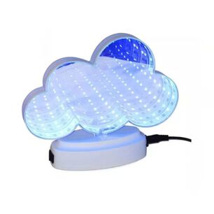 Lampara Mesa Led Tunel Infinito Luz Neon Forma Nube Usb
