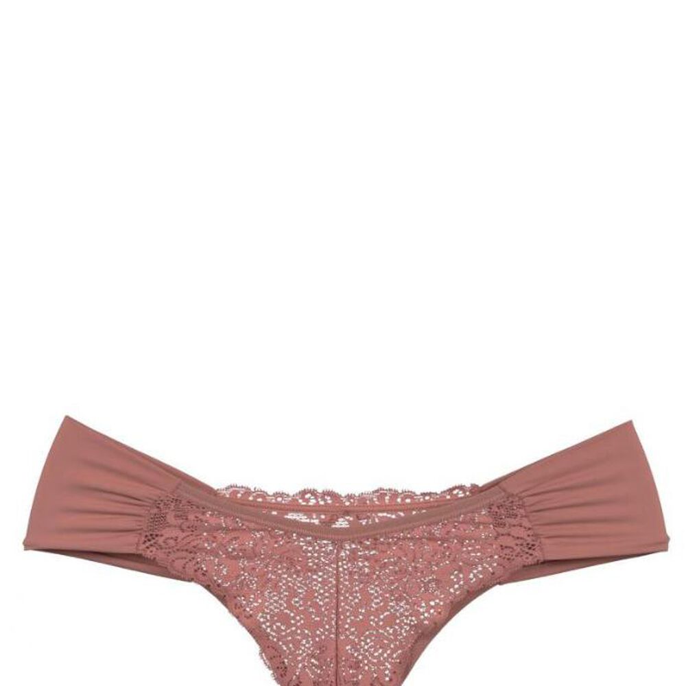 Colaless Lateral Drapeada Y Encaje Granate 2rios image number 1.0