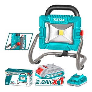 Lámpara Reflector Inalámbrica 20v 20w Con Batería 2ah Total