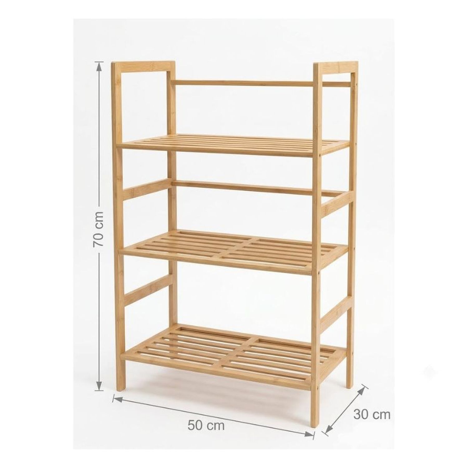Mueble Organizador Repisa Bamb&uacute; Natural 3 Niveles image number 1.0