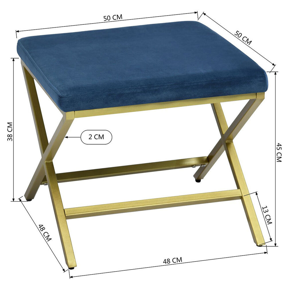 Ottoman Pouf Charles Azul image number 2.0