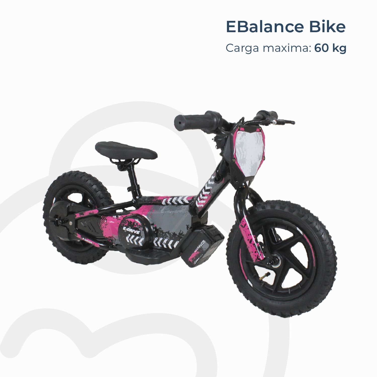 Bicicleta Moto El&eacute;ctrica E-bike Beride Aro 12 Rosada image number 6.0