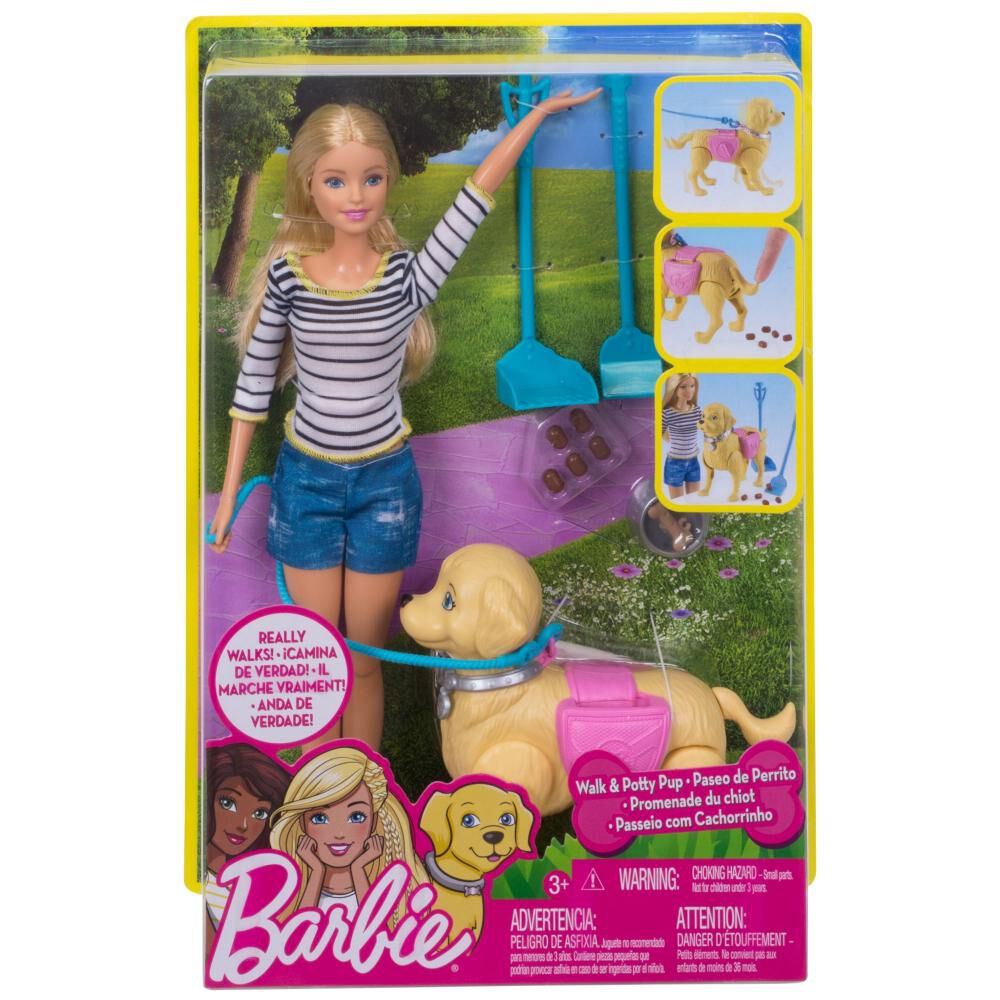 Muñeca Barbie Paseo De Perrito image number 5.0