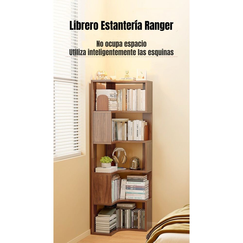 Biblioteca Librero Estanter&iacute;a Blanco 5 Niveles 170cm Ranger image number 4.0