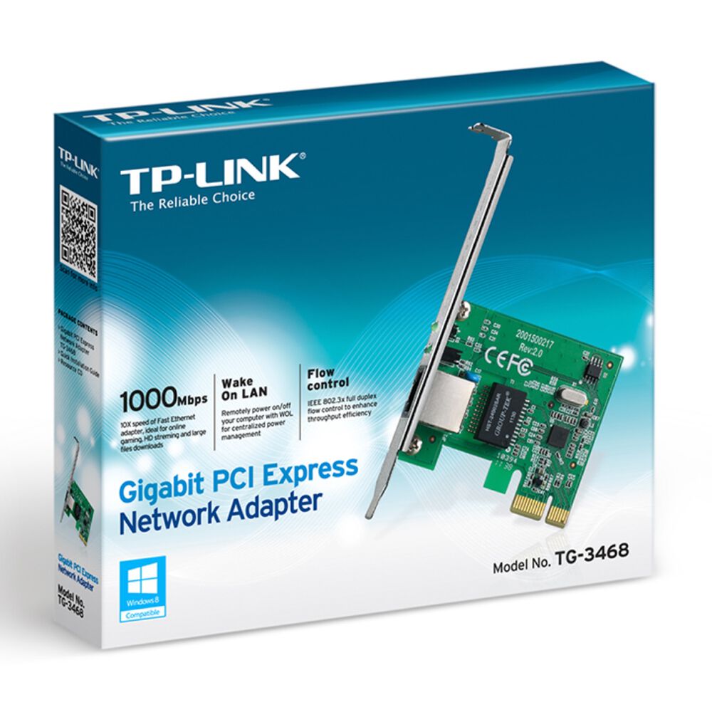 Adaptador De Red Tp-link Tg-3468 Gigabit Pci Express Gris image number 2.0