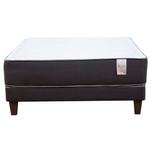 Cama Europea Mantahue Aureo / 2 Plazas / Base Normal  + Respaldo